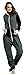 SkylineWears Women's Ladies Onesie Hoodie Jumpsuit Playsuit Char-Black M