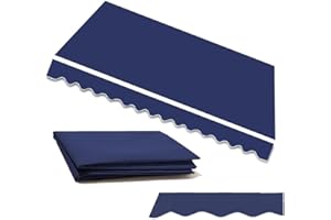 10×8ft 12×10ft Retractable Awning Fabric Replacement Canvas for Outdoor Sunshade Shelter Patio Canopy Cover Shops Yard((10x8f