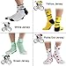 LIN 7 Pack Cycling Socks CoolMax Ankle Bike Socks Cool Funny Bicycle Socks Men and Women