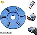 Six Teeth Power Wood Carving Disc Tool Milling Cutter, Woodworking Turbo Tea Tray Digging Wood Carving Disc Tool Milling Cutter for 16mm Aperture Angle Grinder Blue