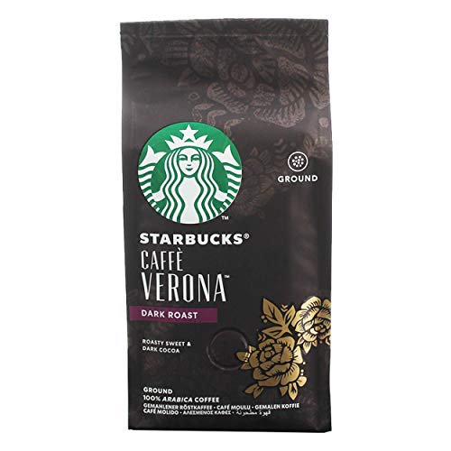 Starbucks Caff? Verona Kaffee, 3er Set, Dark Roast, R?stkaffee, R?stig S??, Gemahlen, 3 x 200 g – Bild 3
