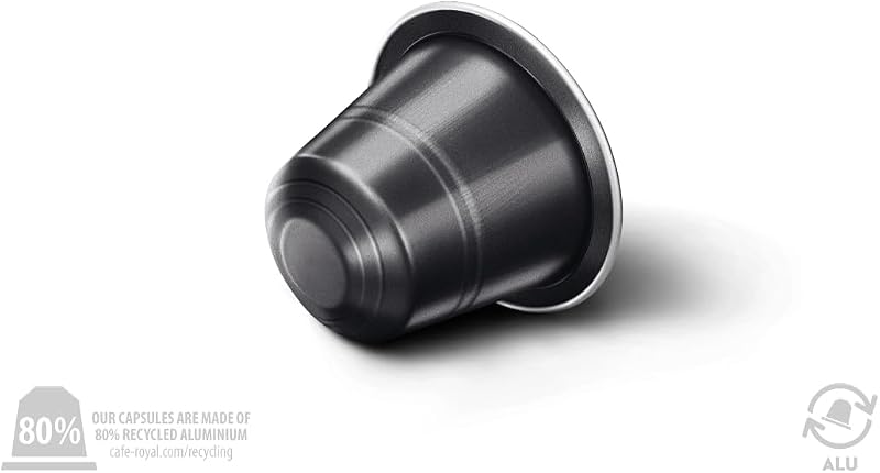 Ristretto - Cápsulas para cafetera Nespresso (100 unidades, intensidad 9/10, con certificado UTZ, de aluminio)