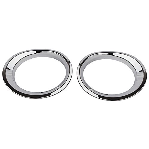 image for Bestong 2Pcs ABS Headlight Front Light Lamp Cover Trim For Jeep Patrio