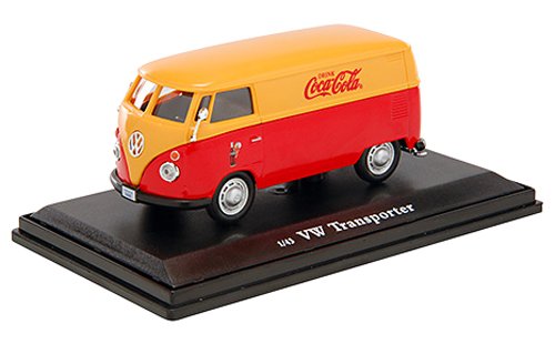 Motor City Classics 1962 Volkswagen Cargo Van (1:43 Scale), Red/Yellow