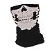 Qinlee Neck Tubular Windproof Skull Face Mask Ghost Harley Ski Seamless