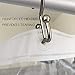 downluxe Clear Shower Curtain Liner 72x72 - PEVA 3 Gauge Light Weight,Waterproof,Odorless with Rust-Resistant Grommets Holes
