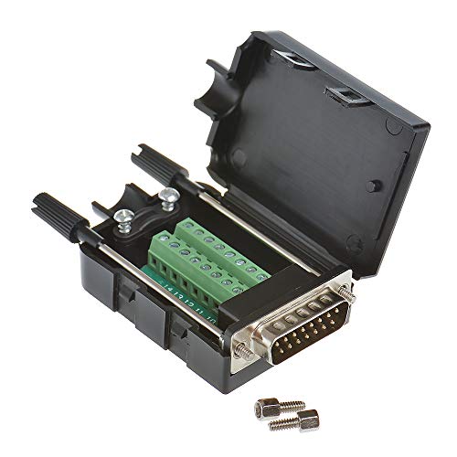 ANMBEST DB15 Solderless Serial to 15pin Port Terminal Male Adapter