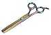 Sharf Gold Touch Pet Shears, 6.5' 42-Tooth Rainbow Thinning Shear for Dogs, 440c Japanese Stainless Steal Dog Thinning Shears