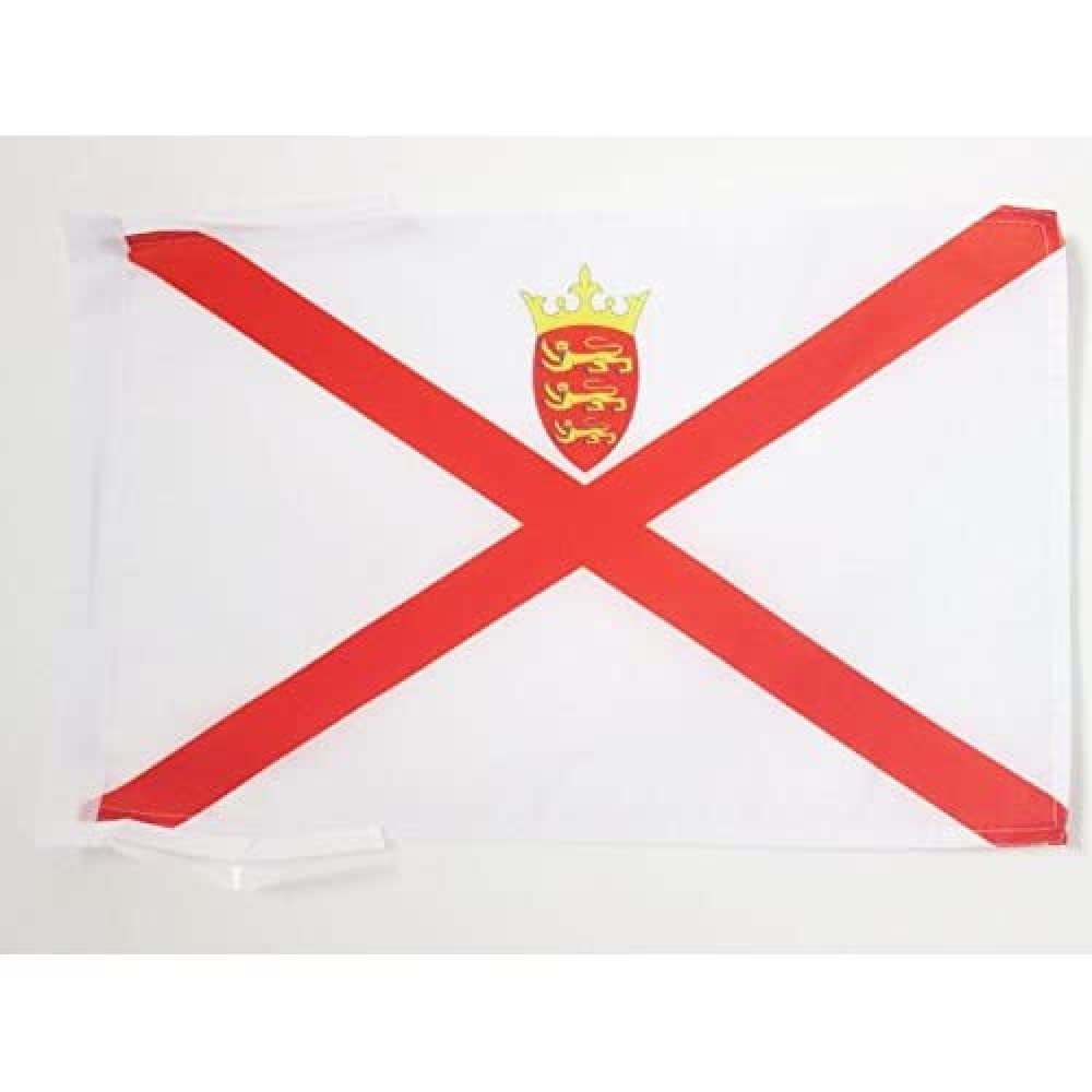 AZ FLAG - Jersey Flag - 18'' x 12'' - 100% Polyester English - England Small Banner with Two Cords - Fade Resistant - Vivid Colors - 18x12 in - 45x30 Cm — image 1