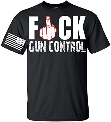 F Gun Control Middle Finger (Medium, Black)