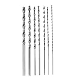 KKmoon 7pcs/set 300mm Extra Long Brad Point High-carbon Steel Wood Drill Bit Set Three Point Woodworking Drill