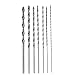 KKmoon 7pcs/set 300mm Extra Long Brad Point High-carbon Steel Wood Drill Bit Set Three Point Woodworking Drill