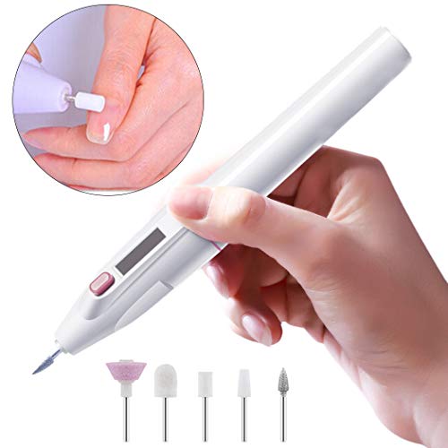 B bangcool Electric Manicure Set Professional Electric Nail Drill Kit for Acrylics Gel Nails Pedicure Acrylic Nail File Machine Salon Nail Drill Set for Home Salon Use Nail Buffer Polisher