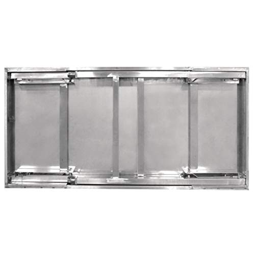 Vogue Edelstahl-Klapptisch 1200 mm, Tisch aus poliertem Edelstahl, GröÃe: 900 (H) x 1200 (B) x 600 (T) mm, Verwendung im Innen- und AuÃenbereich, CB905 – Bild 3