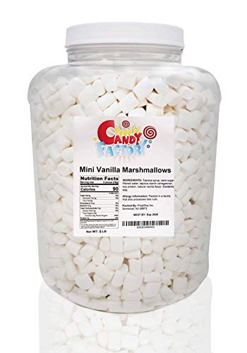 Dandies All Natural Vegan Mini Vanilla Marshmallows in Jar (6 Lbs)