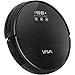 VAVA Robot Vacuum Cleaner Motion Autopilot 2nd Gen Gyroscope Navi, 1300Pa Strong Suction, Sweeping Robot for Hard Floors to Medium and Low Pile Carpets (Black)