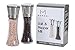 MOMONI Premium Stainless Steel Salt and Pepper Grinder Set - Elegant Salt and Pepper Mill - Adjustable Ceramic Rotor, from Coarse to Fine