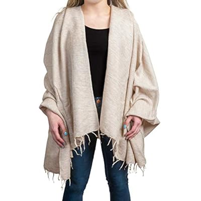 Wrappers Handmade Wool Shawl Wrap Pashmina Over sized Scarf 50" x 72" Nepali Blanket Throw - Beige Christmas Gifts for Mom Stocking Stuffers Wrappers Handmade Wool Shawl Wrap Pashmina Over sized Scarf 50" x 72" Nepali Blanket Throw - Beige Christmas Gifts for Mom Stocking Stuffers