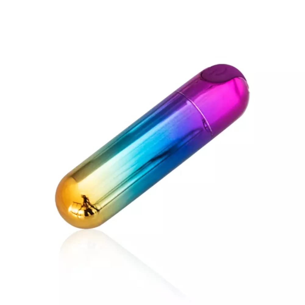 Rainbow Mini Bullet Vibrator 10 Modes Waterproof Rechargeable