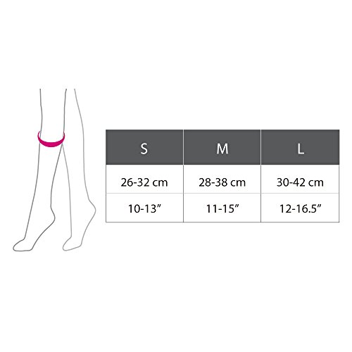 Fytto 1020 Women’s Compression Socks, Opaque 15-20mmHg – Knee High Circulatory Hosiery for Travel, Varicose Veins and Swelling Leg, Nude, Large - Thumbnail 5