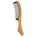 Juvale Fine Tooth Sandalwood Comb - Handmade Wooden Anti Static Hair Comb for Men and Women, Mustache Comb, Beard Comb, Brown - 7.9 x 0.3 x 1.5 Inches