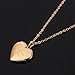 U7 I Love You Necklace that Hold Pictures 18K Gold Plated Heart Pendant Women Photo Locket Jewelry