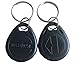 HWMATE 125khz RFID Smart EM ID Read Only Entry Access Keyfob Tag Token Keychain Card (100 Pack) (Black)