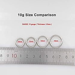 10g 10mm Septum Ring Seamless Septum Clicker Septum
