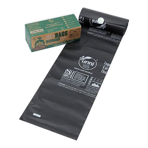 UNNI ASTM D6400 100% Compostable Portable Toilet Replacement Bags, Biodegradable Bags for Portable Toilet Chair, 8 Gallon, Heavy Duty 1 Mils, US BPI and Europe OK Compost Home Certified (15 Count) - Thumbnail 3