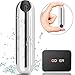 Vibrator Clitoris and G-Spot Nipple Stimulator Vibrate Massager Bullet Orgasm Vagina Dildo for Travel USB Rechargeable Portable Waterproof Vibrating Wand Adult Sex Toys (Silver)