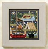 Camping Out Beaded Counted Cross Stitch Kit Mill Hill Buttons & Beads 2008 Spring MH148103