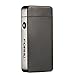 FORHU USB Rechargeable Lighter Windproof Flameless Electronic Pulse Arc Cigarette Lighter (Black ice)