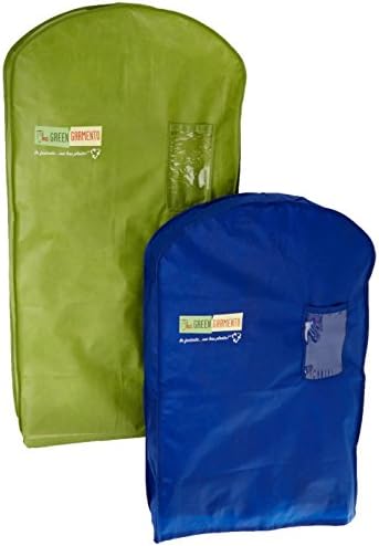 The Green Garmento Reusable Dry Cleaning Bag Set, 40 by 48-Inch, Multicolor