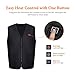 AIPER Heated Vest with 10000mAh Battery Electric Body Warmer Heating Pad for Men and Women Hiking Hunting Motorcycle Riding Golf Camping(2 Sizes Smaller Than US Size)