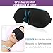 Eye Mask for Sleeping Blackout - AUPHIL 3D Contoured Eye Cover Blindfold Sleeping Mask, Comfort Sleep Mask for Women Men Side Sleeper 100% Light Blocking, Soft Breathable Sleep Eye Mask for Flight Nap