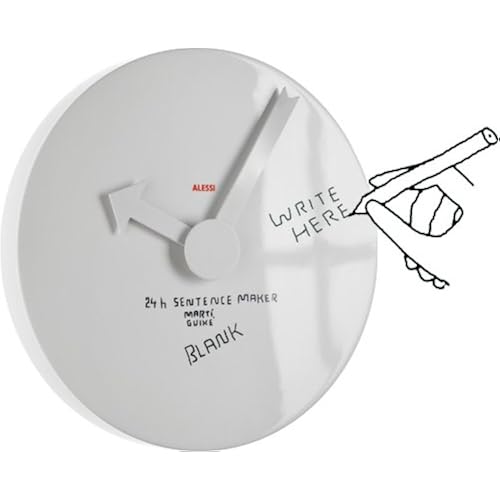 Alessi Blank Wall Clock Aleesi MGU02 1, White Home & Kitchen, Home Décor, Clocks, Wall Clocks