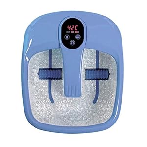 HoMedics Foot Spa with Heating Control and Rolling Motorized Massager – Soothing Bubble Massager with Acu-node Rolling Massagers, Automatic Rotation, Heating Control, LED Display, Circulation Benefits