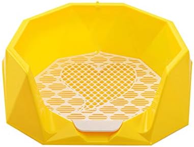 ZMYLOVE Indoor Dog Toilet,Puppy Training Pad Portable Pet Toilet Tray Training Pad With Fence Easier Clean Up For Middle Small Sized Dogs Indoor And Outdoor Use