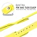 MoKo Apple Watch Band Series 1 Series 2, Soft Silicone Replacement Sports Band for 42mm Apple Watch 2015 & 2016 All Models, YELLOW (Not fit 38mm Versions)