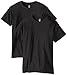 Hanes Men's Big and Tall Nano Premium Cotton T-Shirt (Pack of 2), Black, 3X-Large