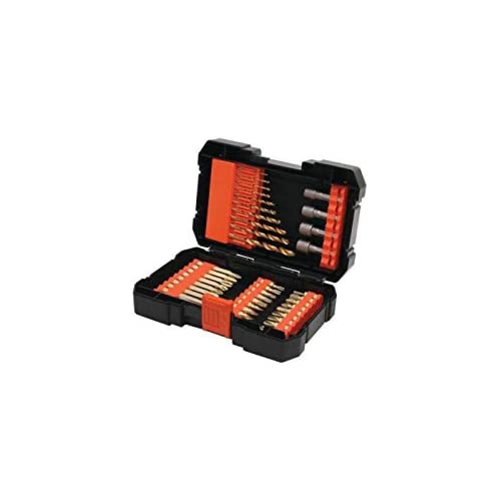 A7227-XJ - Juego de 41 piezas para atornillar y taladrar"Titanio"