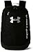 Under Armour Hustle Ldwr Backpack, Black (001)/Silver, One Size Fits All