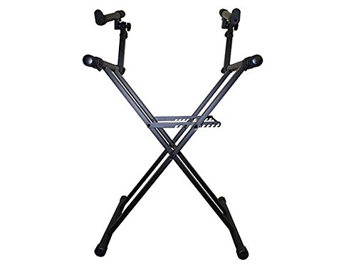 Odyssey LTBXS2 Two Tier X-Stand: Heavy-Duty Double Braced Dj Coffin / Keyboard Stand