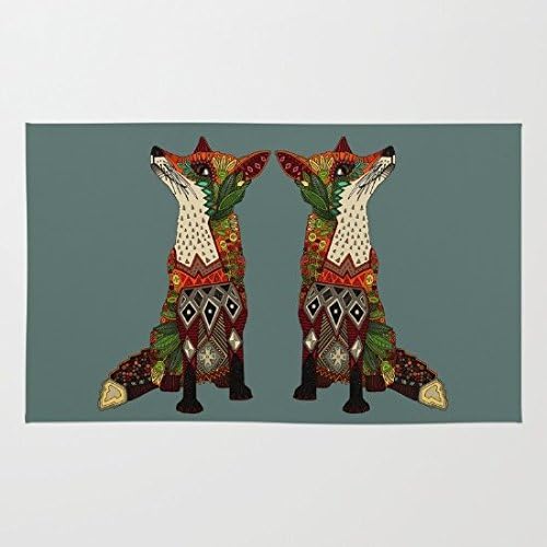 Fox Love Juniper Doormat Floor Mat Rug Inside Rubber Doormat 23.6''(L) x 15.7''(W)