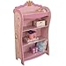 KidKraft Wooden Princess Bookcase with Crown Accent, Shelves and Hidden Storage - Pink, Gift for Ages 3+