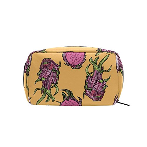 Dragonfruit Or Pitahaya Makeup Case Bag Appropriate Capacity Portable Beauty Girl And Women Cosmetic Bags Storage Bags for Travel