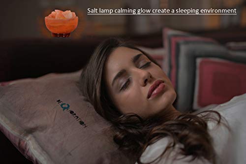 IndusClassic LFB-04 Fire Bowl Himalayan Crystal Rock Salt Lamp Ionizer Air Purifier 6~9 lbs / UL Listed Cord and Dimmer Control Switch, Exceptional Quality Packaging - Thumbnail 3