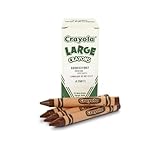 Crayola Bulk Crayons Large Size, Brown (2-Pack of 12)