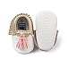 Save Beautiful Infant Baby Boys Girls Crib Shoes PU Leather Tassel Moccasin Prewalker Loafers First Walkers (0-6 Months, gold pink)