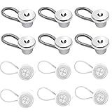 Windman 12Pcs Elastic Collar Extenders with 6Pcs Metal Neck Extenders and Extra Free 6Pcs White Collar Extenders for Men Dress Shirts 3/8